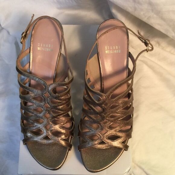 New Stuart Weiztman heeled platform sandals - Picture 2 of 3